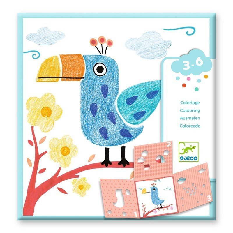 Colorear 3 estuches para una imagen