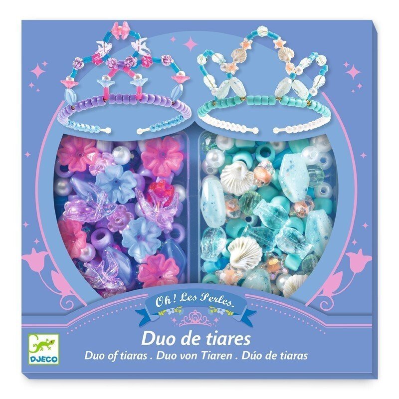 Perlas dúo de tiaras Azul