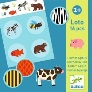 Educativos Bingo Plumas y Pelaje