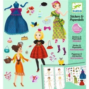 Pegatinas Muñecas de papel Moda a tope