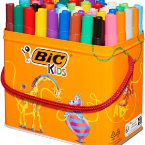 BIC Kids Rotuladores Lavables para Niños, Visacolor XL, Punta Gruesa, Multicolor