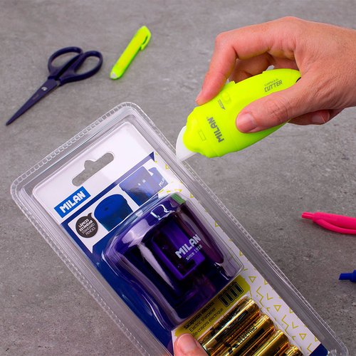 SACAPUNTAS POWER SHARP AZUL BLISTER